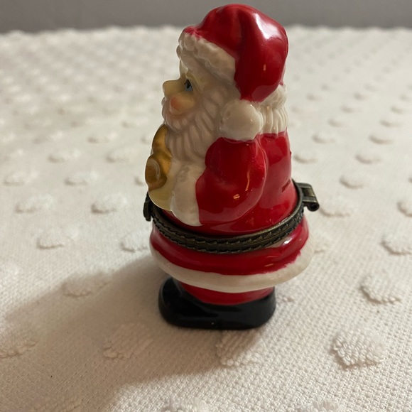 Santa Claus porcelain trinket box - Picture 2 of 7